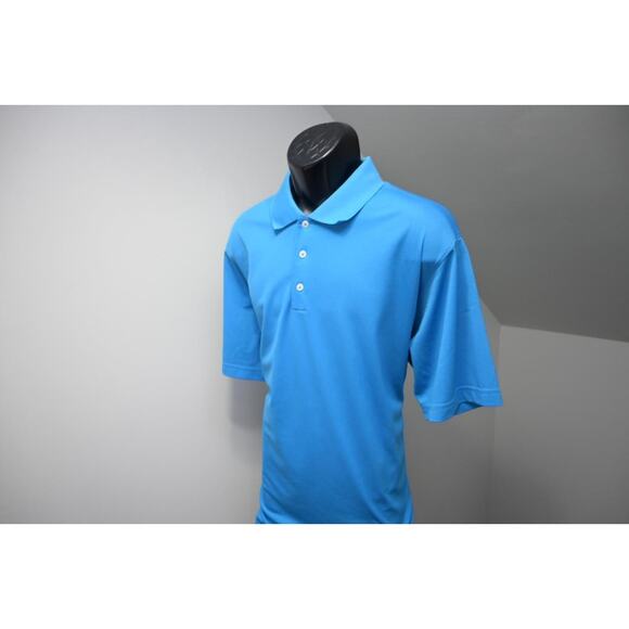 Adidas Golf Polo ClimaLite Blue Short Sleeve Athletic Golf Shirt Mens Sz 2XL XXL - Picture 3 of 8